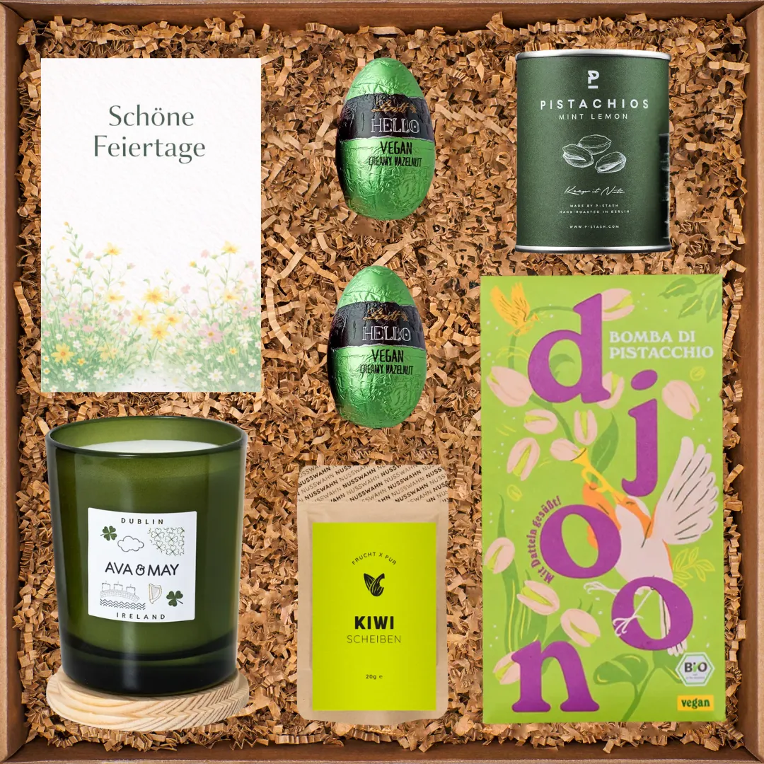 Oster-Geschenkbox mit regionalen Start-up-Snacks