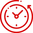 Uhr-Symbol für Zeitaufwand